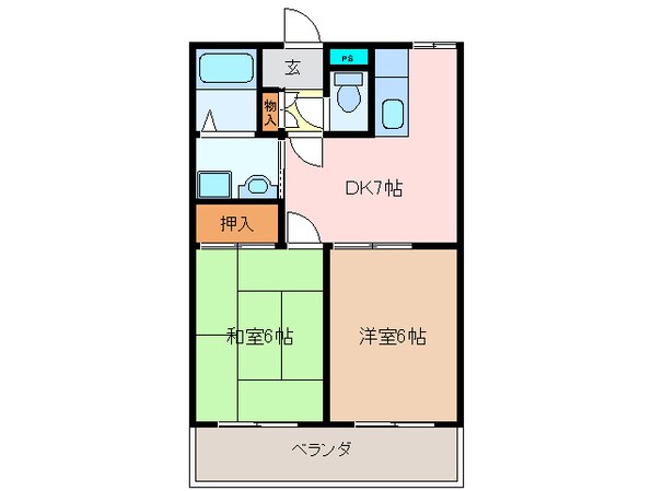 プレシャスⅡの物件間取画像